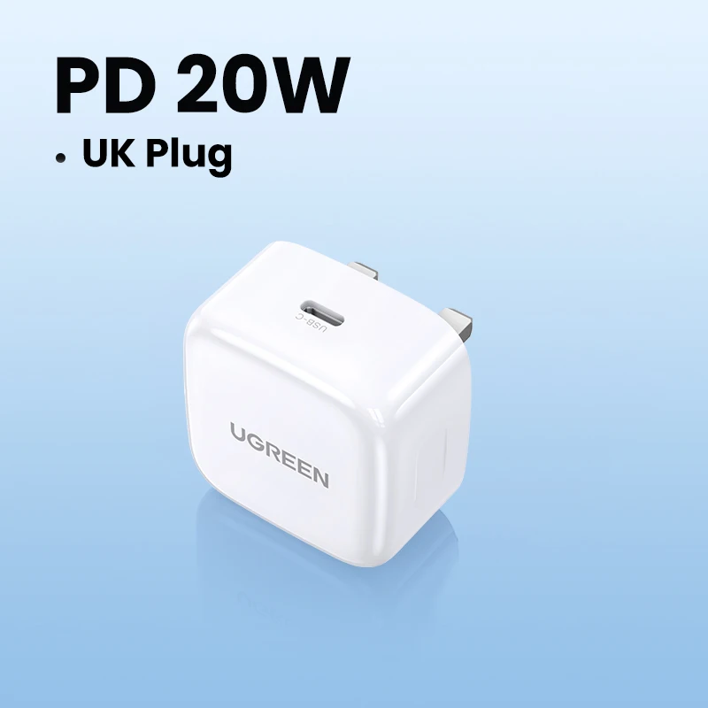 UGREEN Quick Charge 4.0 3.0 QC PD-oplader 20W QC4.0 QC3.0 USB Type C snellader voor iPhone 17 16 15 Pro Xiaomi telefoon PDCharger