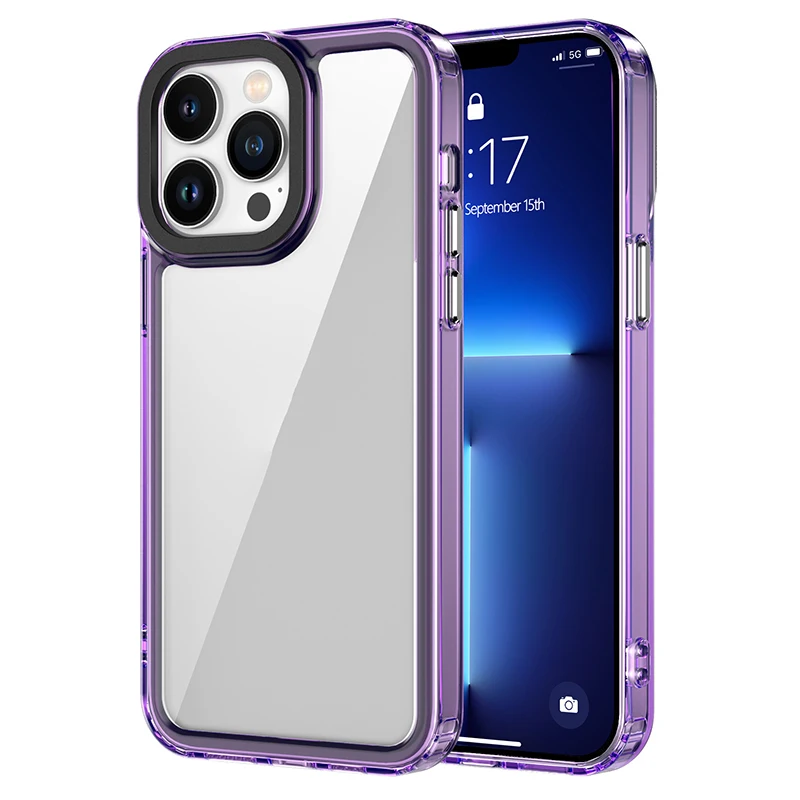 For iphone XR Thick Acrylic Shockproof Clear Phone Case for iphone X XS XR For Iphone Xs Max Transparent Hard Protection Cover