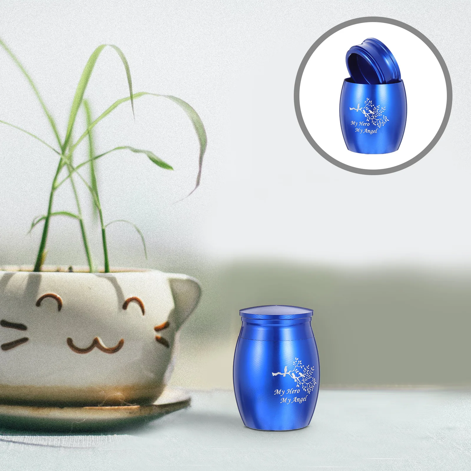 

Pet Cremains Bottle Mini Casket Gracefully Shaped Cremation Urn No Fading Long Lasting Decor Pet Ash Can Small Ash Bottle