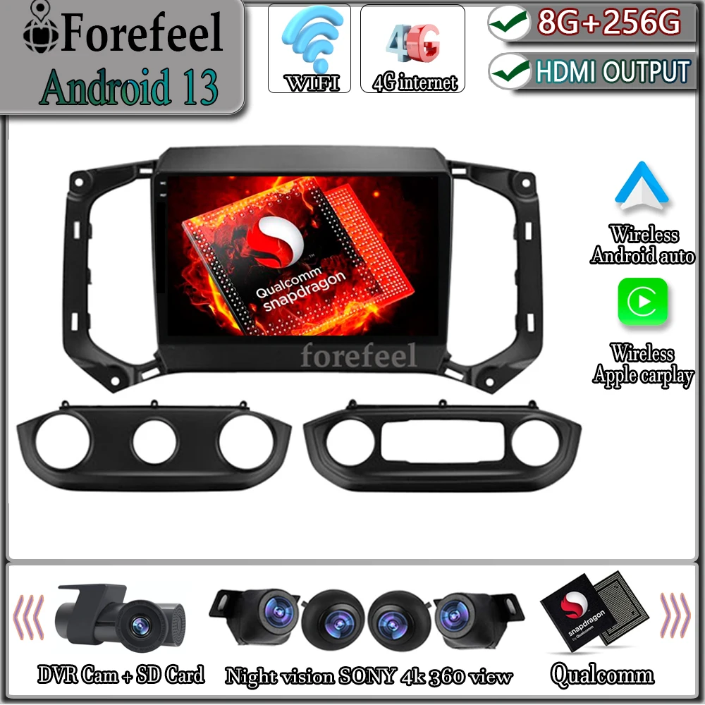 

Android 13 For Chevrolet TrailBlazer 2017 - 2019 S10 Colorado For Isuzu D-MAX Dmax MU-X Multimedia Navigation GPS Video 5G DVD