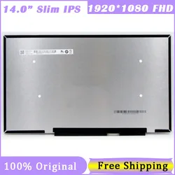 Original NEW 14 Inch IPS Laptop Screen For NV140FHM-N66 B140HAN06.8 N140HCG-EQ1 FHD 1920X1080 30pin EDP