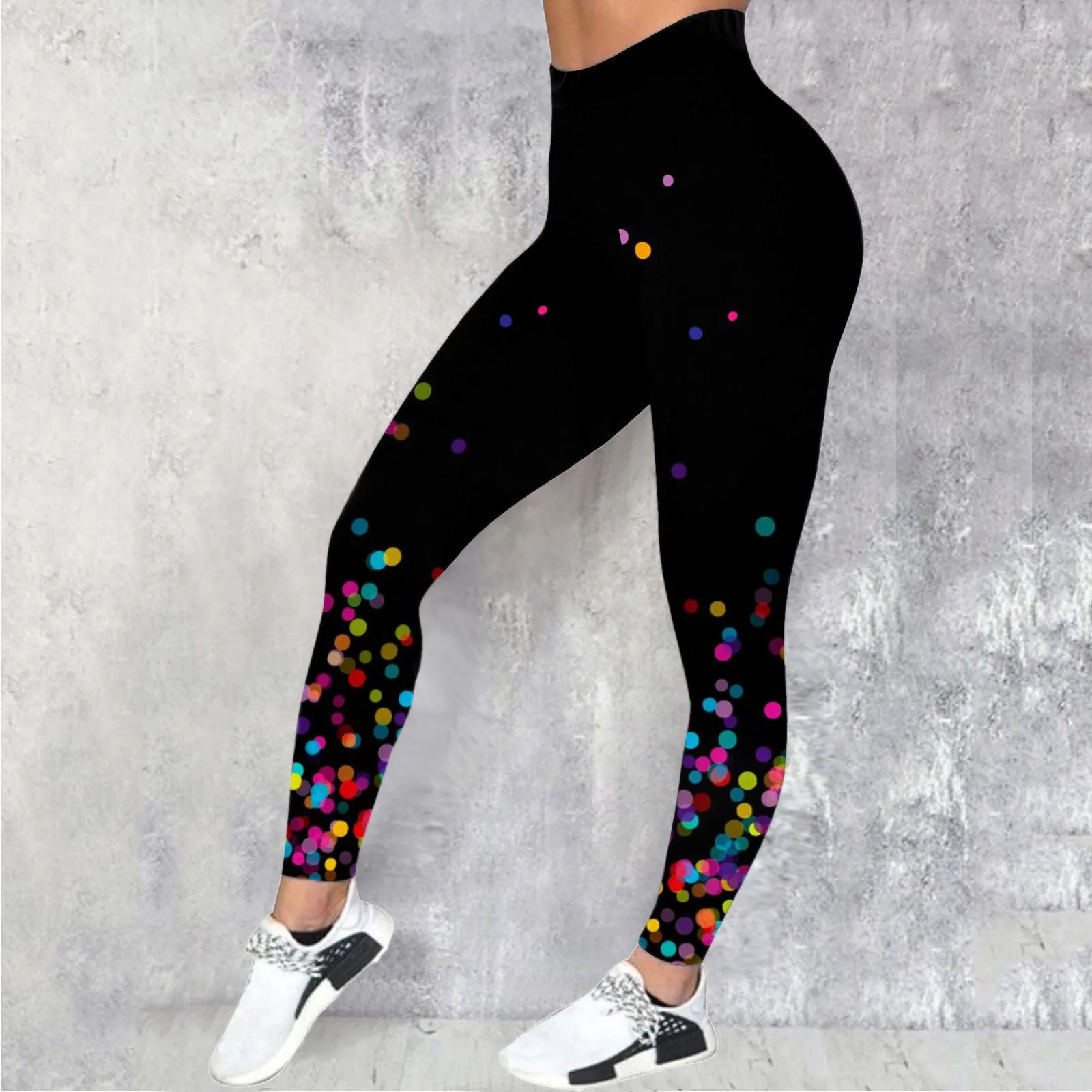 2024 Colorful Creative Seamless Leggings Womens Soft Workout Tights Fitness Outfits Yoga Pants Ladies High Waisted Gym Wear