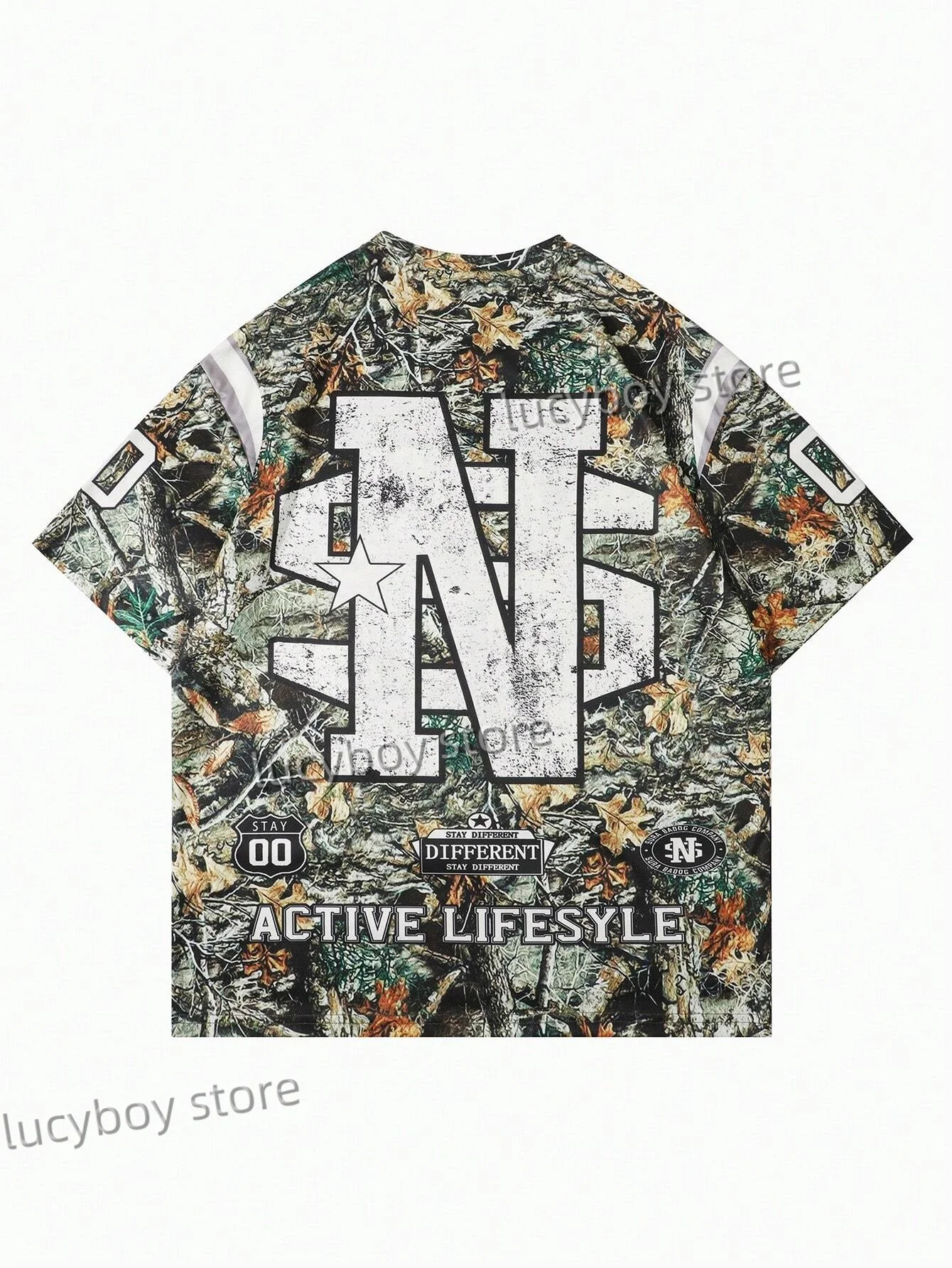 Mens  Los Angeles Number 88 PrintedT shirt Man Round Neck Sportwear Football short sleeve Tee Vintage Casual Tops Men Clothing