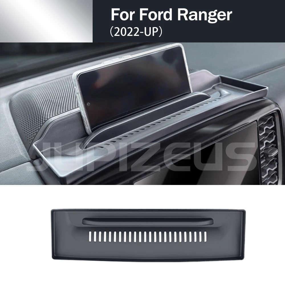 For Ford Ranger 2022 2023 2024 2025 Dashboard Center Storage Box Organizer ABS Interior Decoration Accessories