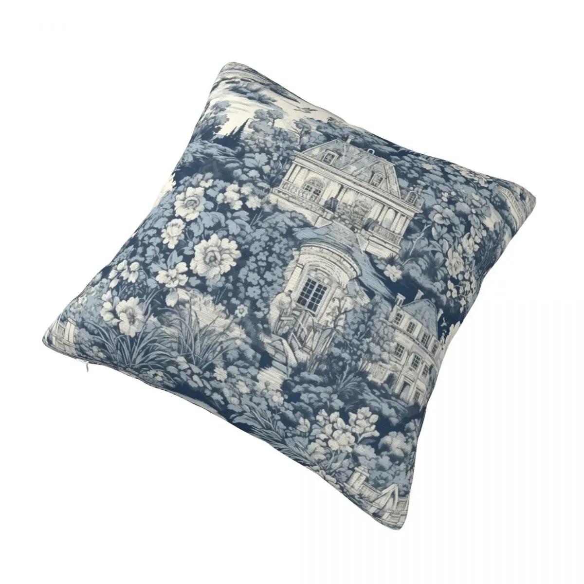 Decorative Classic French Toile De Jouy Pattern Pillowcase Fabric Of Jouy Print Pillow Cover Square Multi-Size Dropshipping