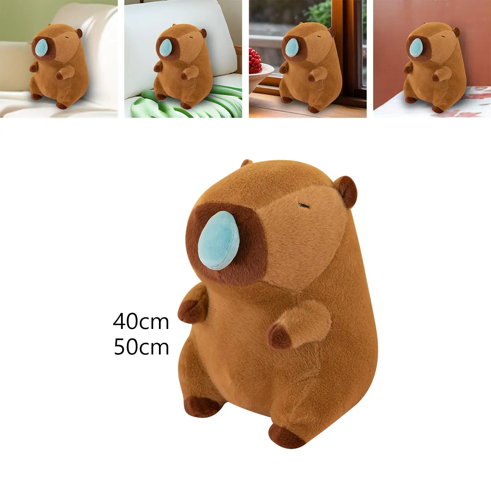 Capybara Toy Animal Doll with Pullable Snot Bubbles Couch Soft Toy for Teens