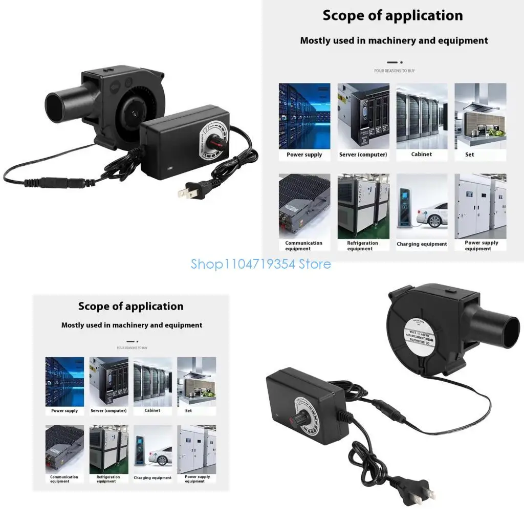 

0XLD Versatilitys 12V Blower Fan With Speed Controller Ideal For 3D Printer Enclosures And Electronic Device Cooling