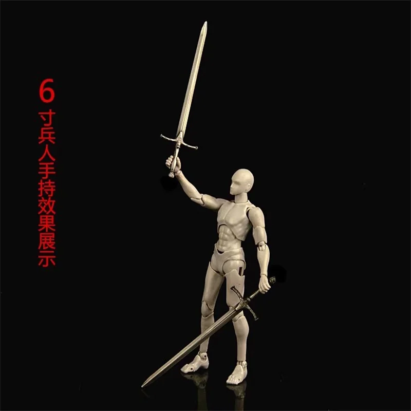 1/12 Scale Soldier Miniature Weapon Sword of Power Model Toy For 6'' Action Figure Body In Stock