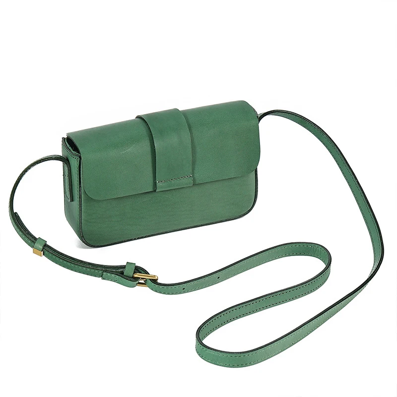 

Ladies Fashionable Messenger Bag Shoulder Crossbody Bag Solid Color Genuine Cow Leather Bags for Women Rectangle Purse