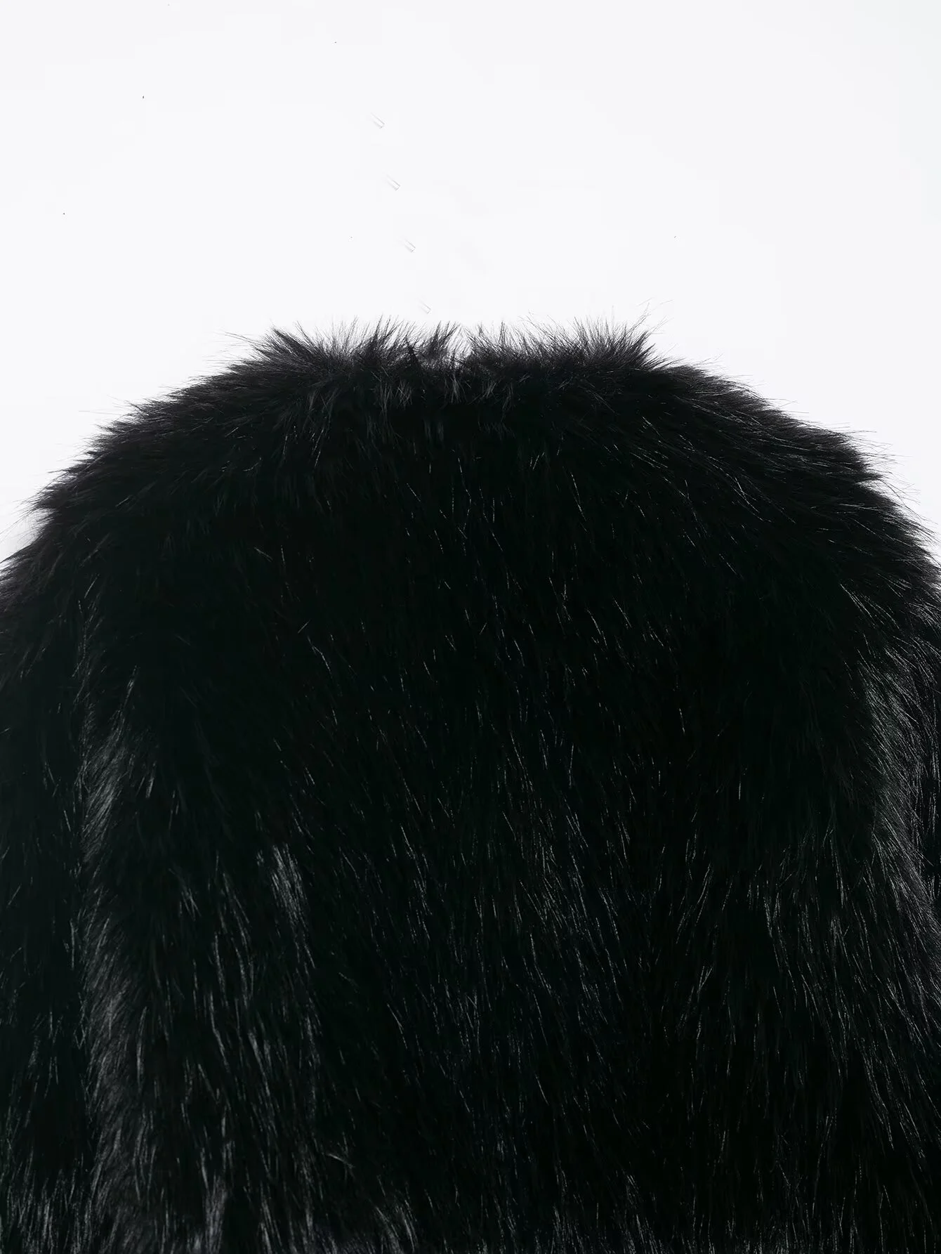 2025年秋新作 レディース エレガントでおしゃれなフェイクファー風 ラウンドネック 長袖 スリムフィット ショートジャケット