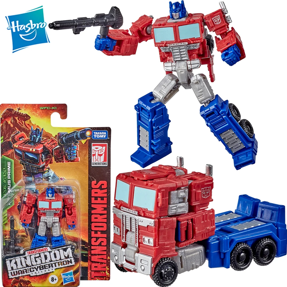 [In Stock] Original Hasbro Transformers Generations War for Cybertron: Kingdom Core Class Wfc-K1 Optimus Prime Action Figure