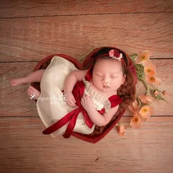 Baby Girl Outfit Butterfly Lace Princess Dress Newborn Photography Props Summer Romper Infant Photo Shooting Clothing Accessorie