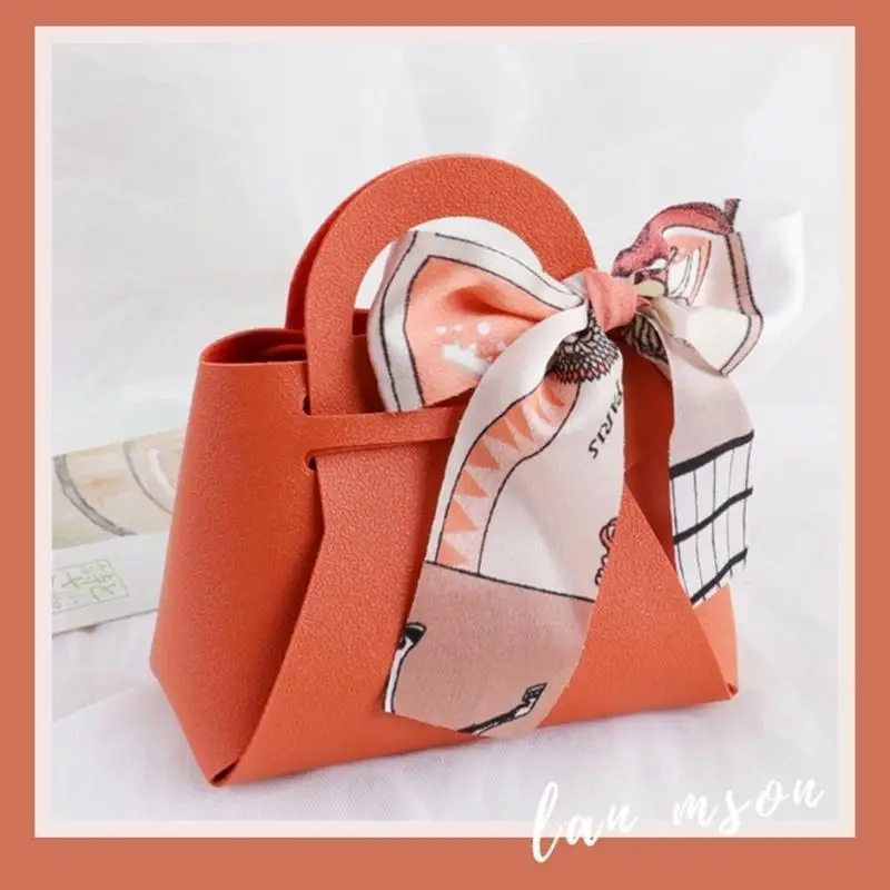 P9FE Lederhandtaschen-Verpackungsbox, Geschenkbox, kleine Verpackungshandtasche für Schmuck – Detail 10