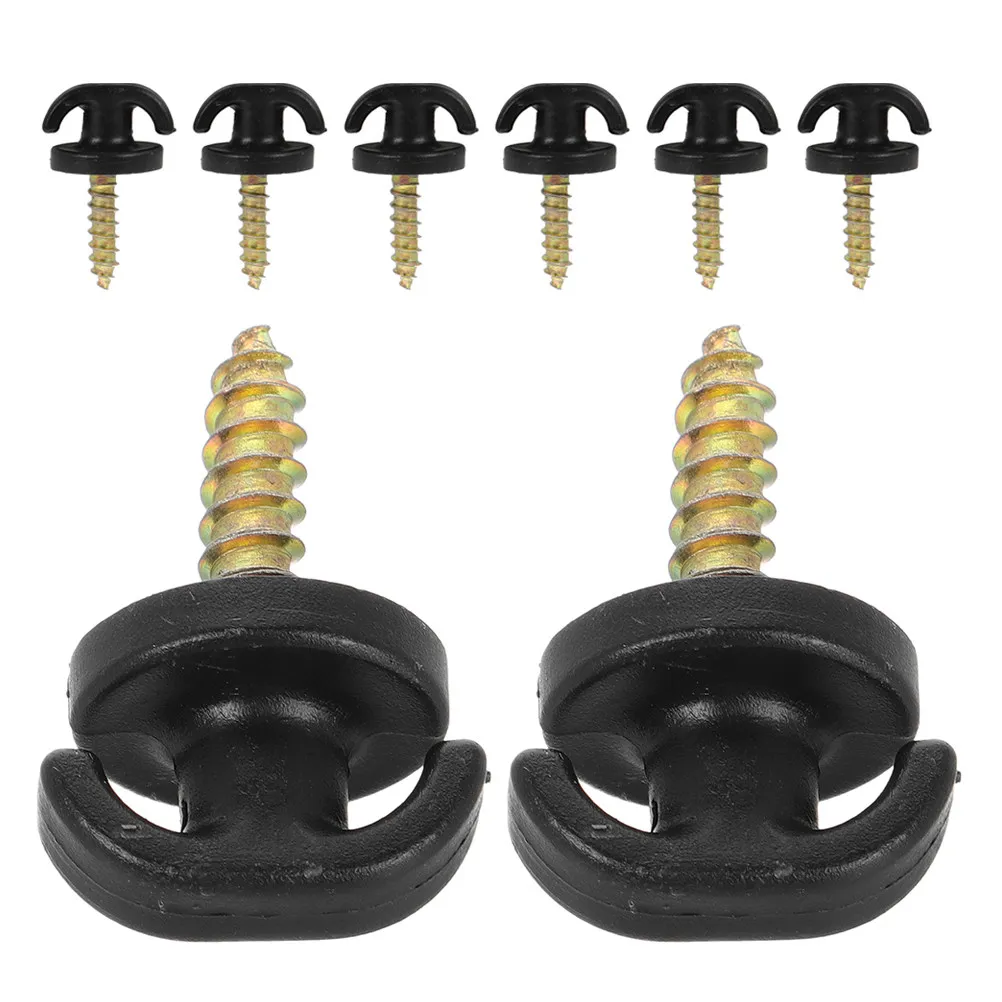

8Pcs Car Boot Hooks Cargo Net Hardware Kit Replacement Flat Upright Trunk Clips Auto Cargo Net Hanging Tie Down Hooks