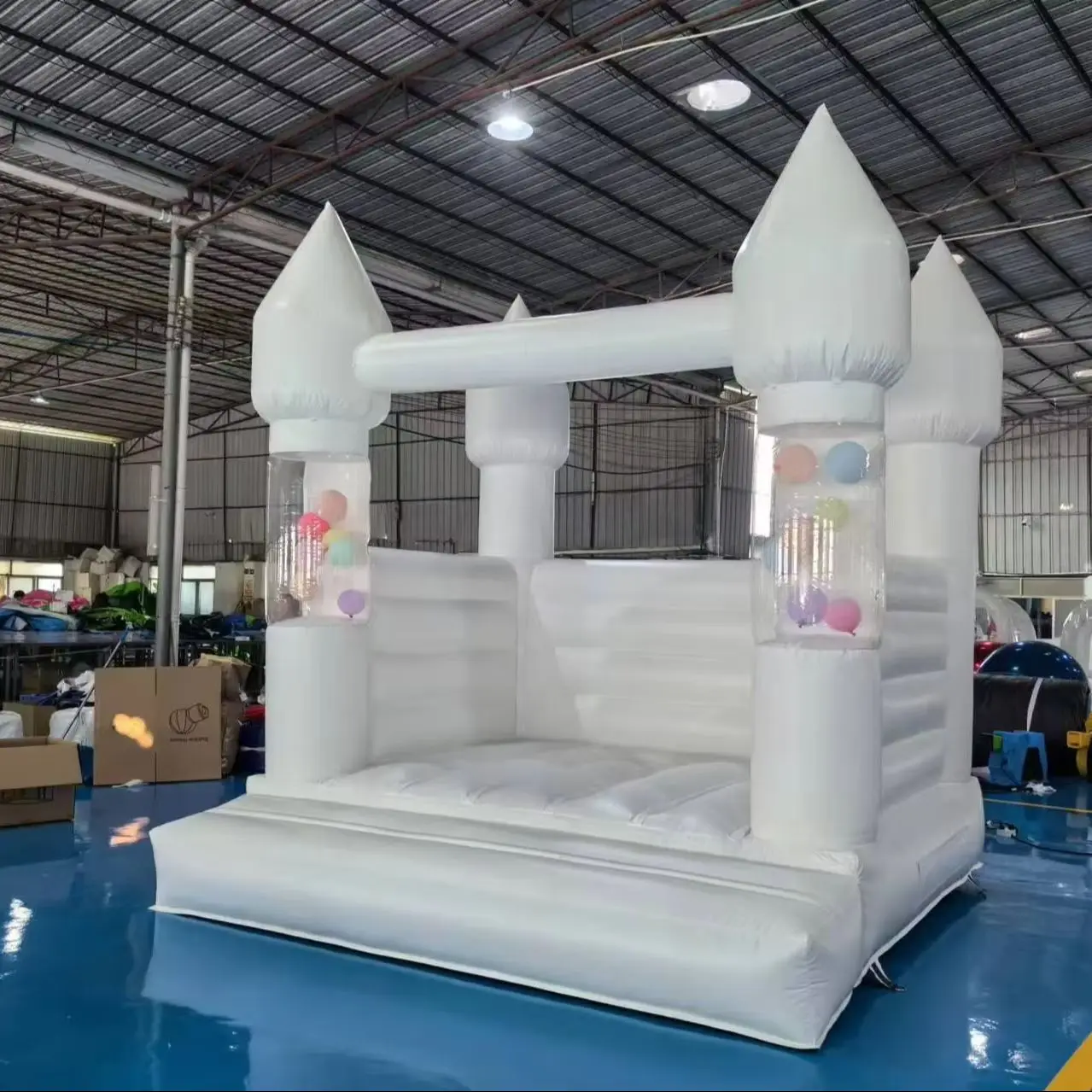 

Хит продаж: надувной замок-батут белого цвета с шарами для свадеб и вечеринок, в наличии