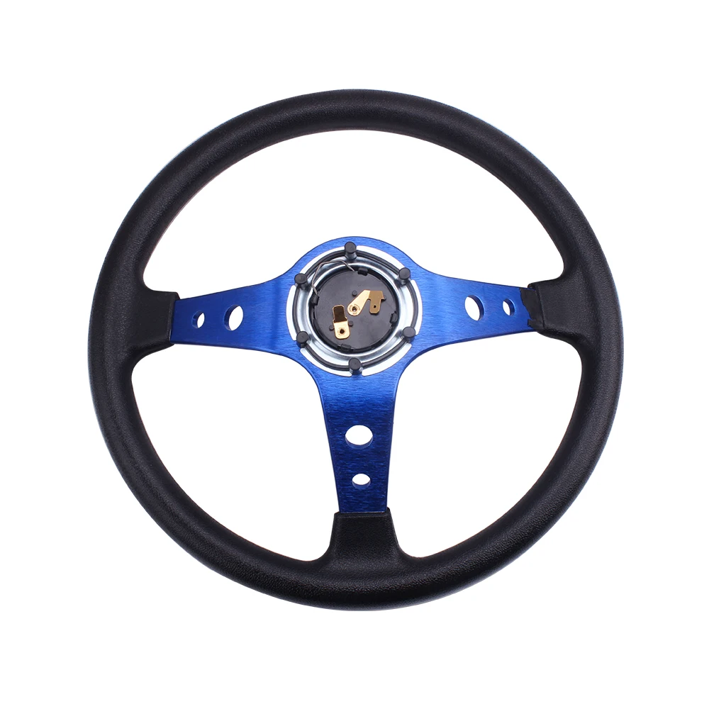 RASTP- Universal 14inch 350mm Racing Drift Steering Wheel  Aluminum PU Car Sport Steering Wheels Car Accessories RS-STW020-TP