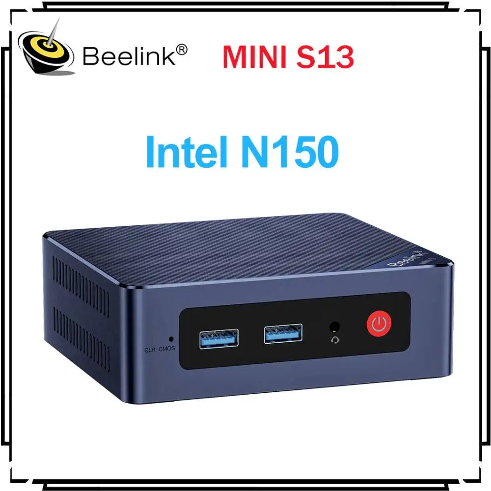 Beelink Mini S13 Intel Processeur Double Lake-N150 Mini PC 16G 500G 3200Mhz DDR4 SATA3 SSD Ordinateur De Bureau VS Mini S12 Pro N100