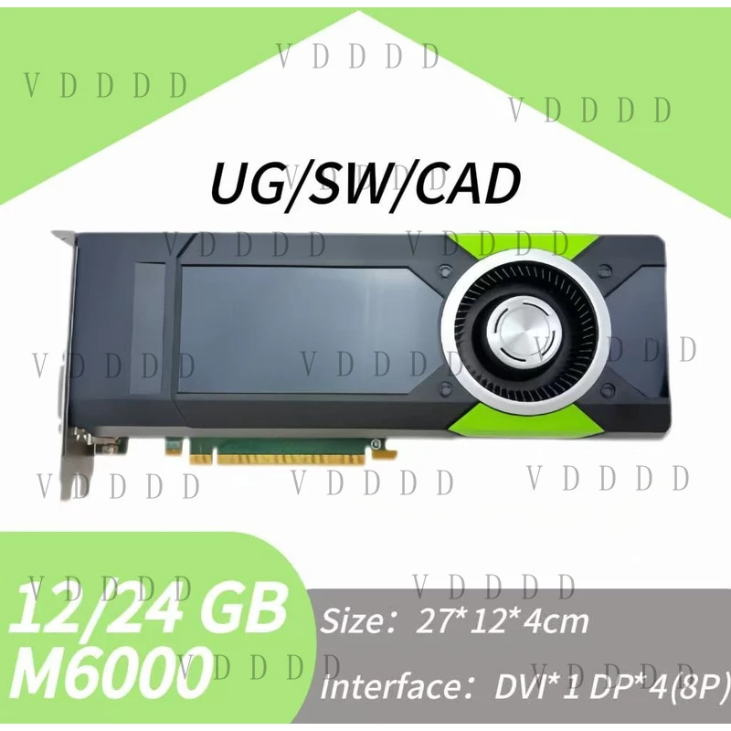 L... for NVIDIA M6000 12/24G Graphics Card DDR5 UG/SW/CAD/ Modeling Design and Rendering