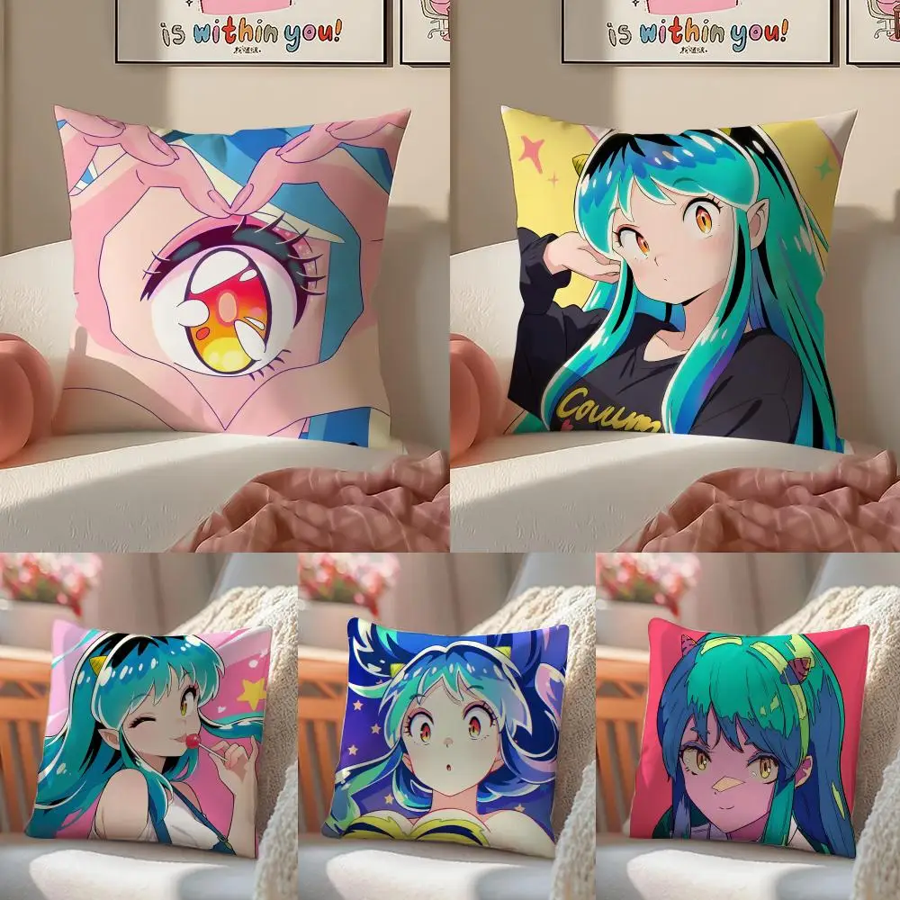 U-Urusei Yatsura L-Lahm L-Lum Anime Cushion Cover Pillowcase