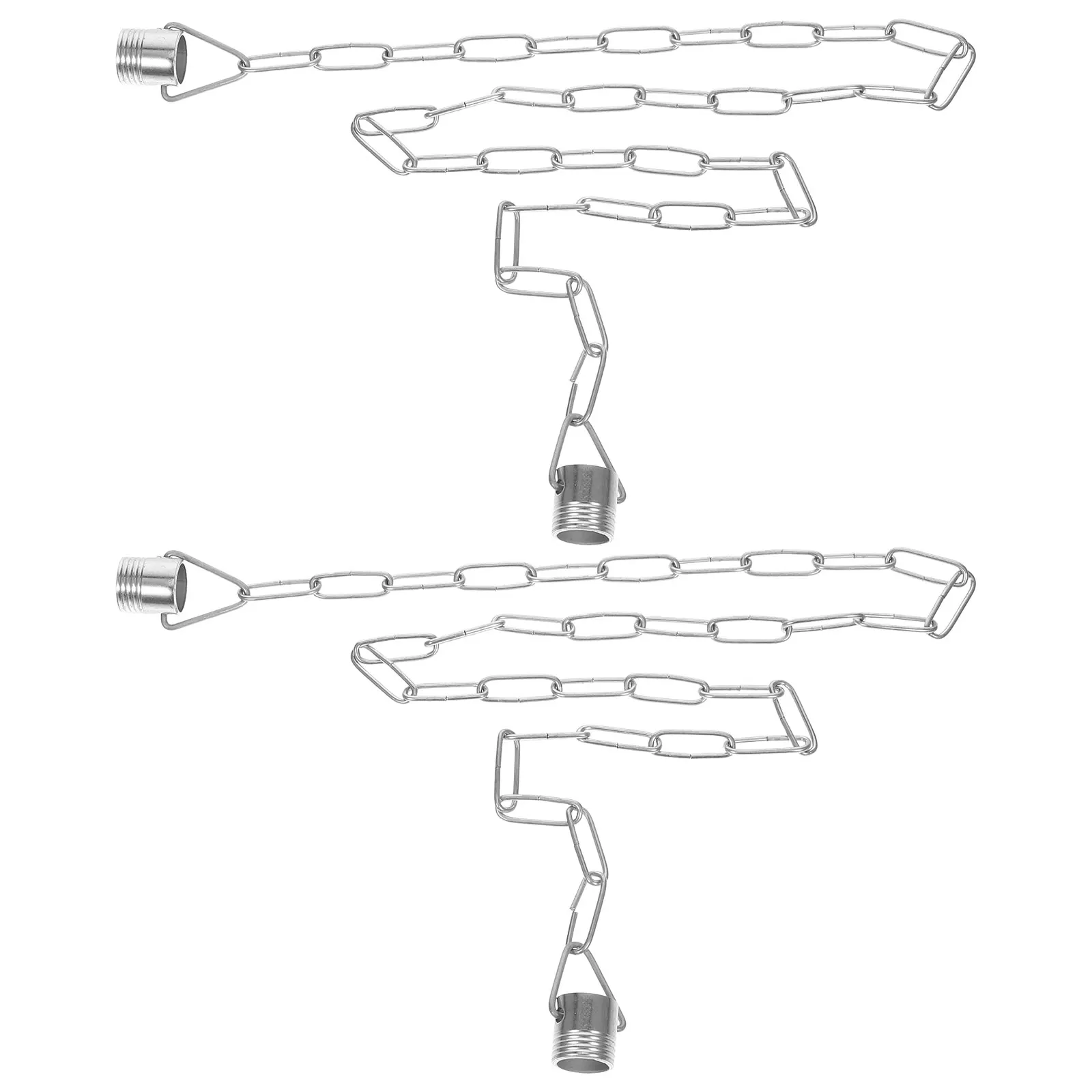 

2pcs Galvanized Metal Chains Adjustable Length for Hanging Lights Factory Warehouse Chain Link Decorative Ch Swing