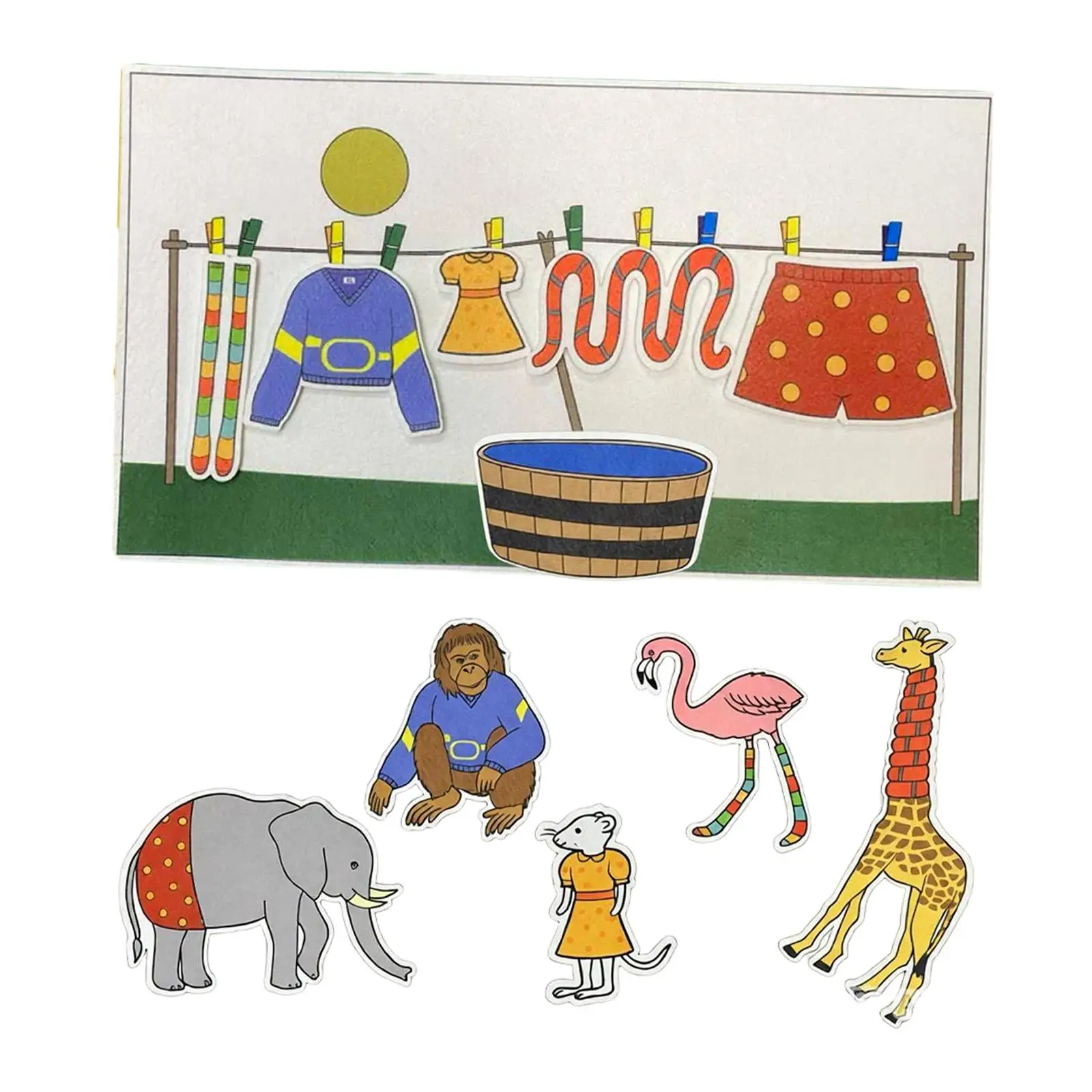 Ensembles de figurines en feutre prédécoupées, figurines éducatives sur le thème de l'histoire