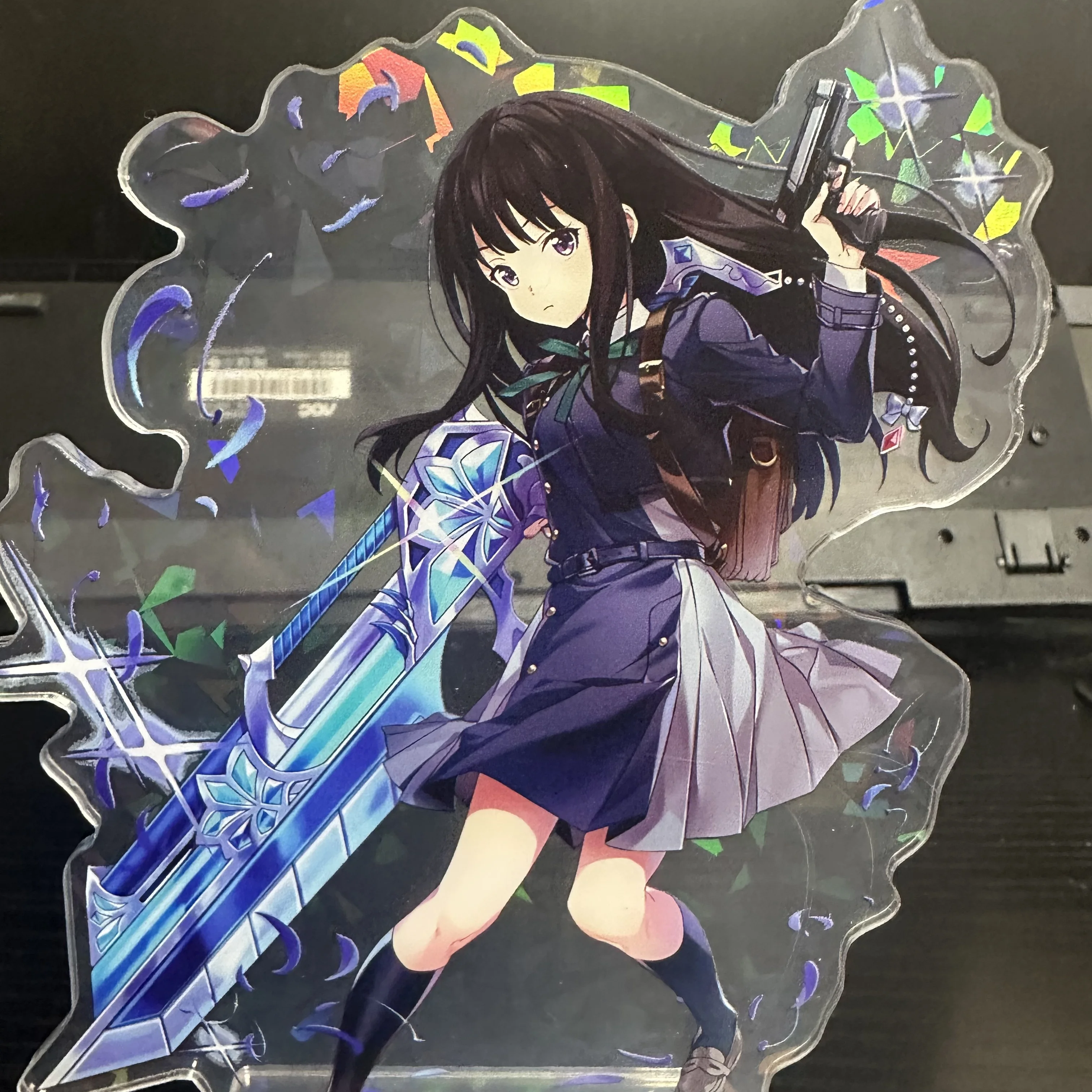Anime Lycoris Recoil Figures Nishikigi Chisato Acrylic Stands Takina Inoue Character Model Plate Desk Decor Standing Sign Toys