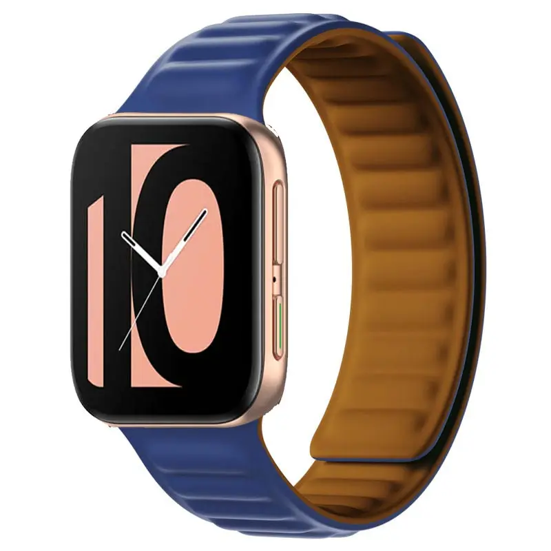 Watch Strap For Oppo Watch 41mm 46mm Silicone magnetic Watchband Colorful Wristband Sport Band Bracelet For Oppo Watch 46mm 41mm