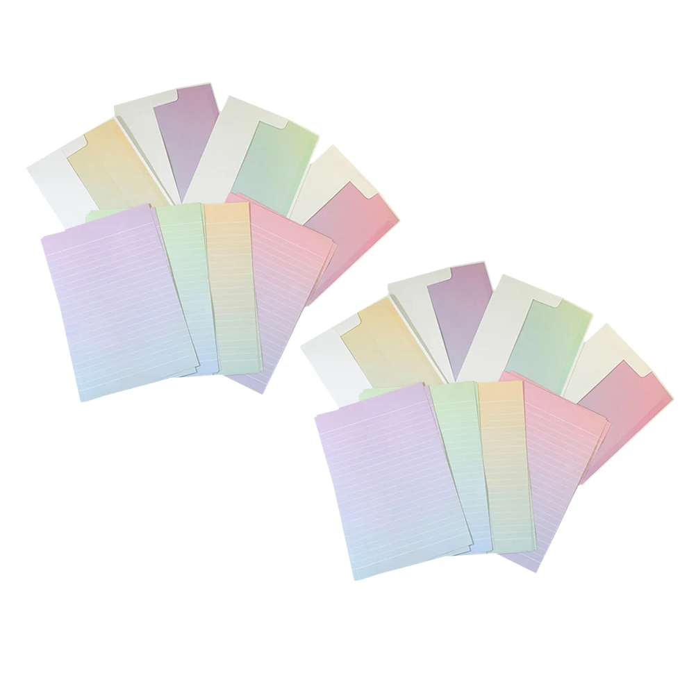 

Gradient Color Envelope Letter Paper Elegant Stationery Fancy Writing Kit Envelopes for Pot Papers Cute