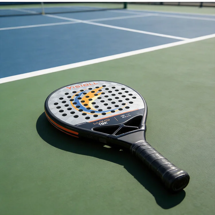 Full Carbon fiber material OEM padel racket, independent custom design service for brand owners, durable structure for youth and