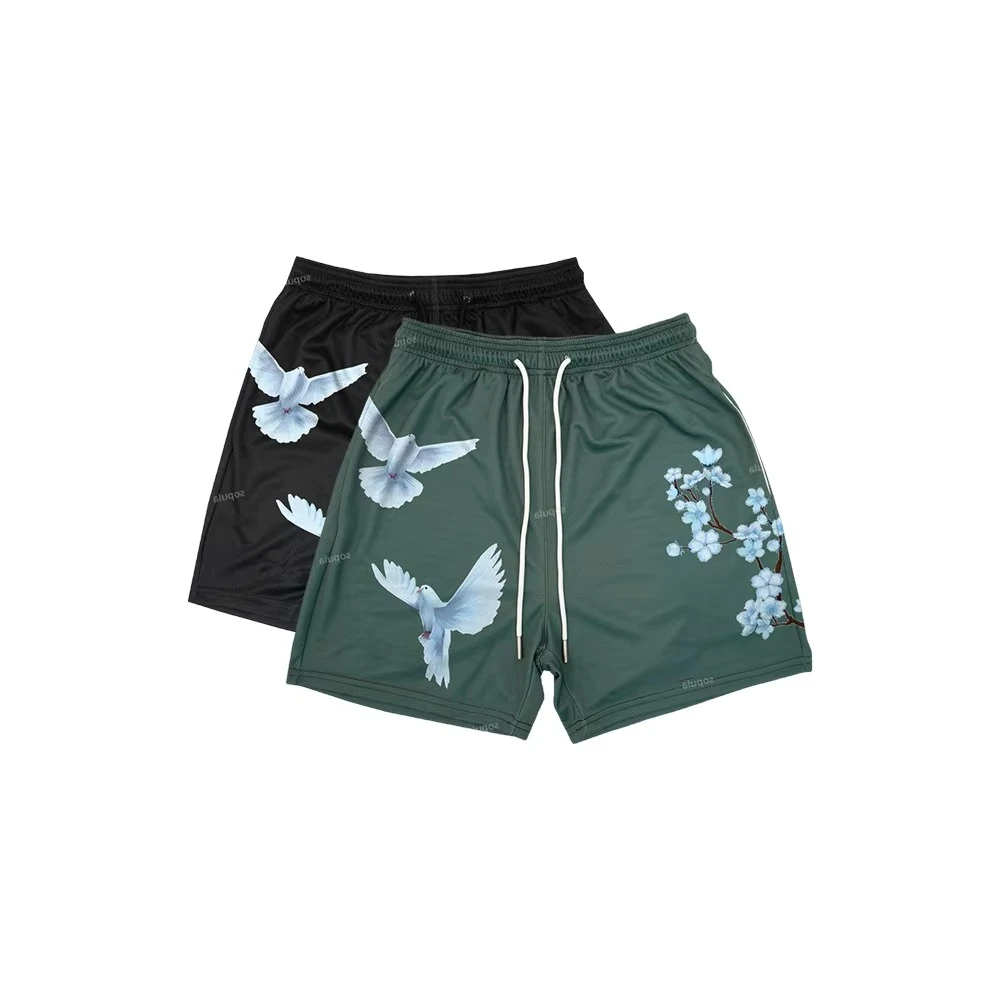 

Peace Dove Pattern Print Tide Street Shorts Sport Training Breathable Fashionable Shorts Streetwear Fashion Casual Shorts Moto