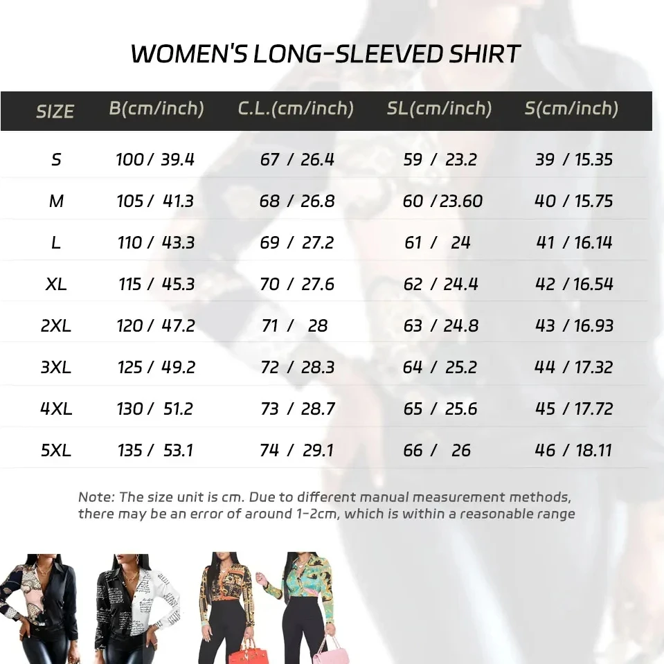 Elegante camisa con botones con estampado Floral para mujer, Blusa de manga larga con solapa de otoño, blusa de 2024 para mujer, blusas de Camisa ajustada