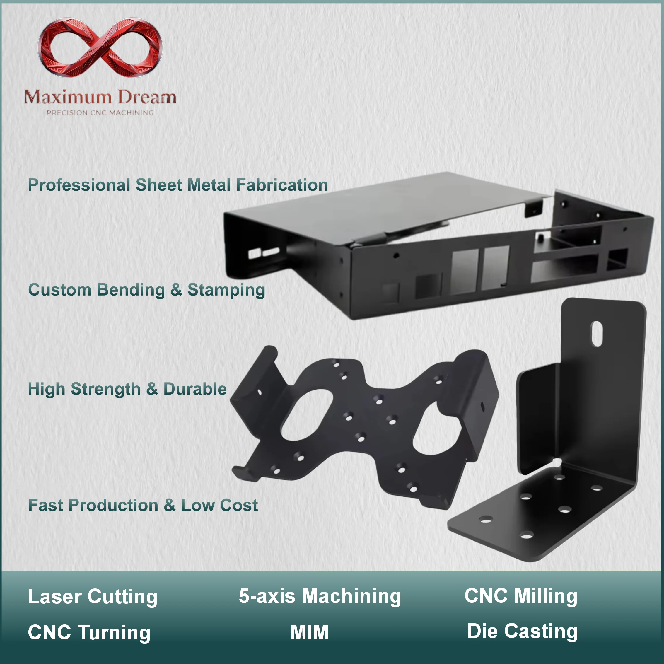 Custom Metal Sheet Fabrication Laser Cutting Bending Service Powder Coated Stainless Steel Mounting Wall Bracket 1pc image 4