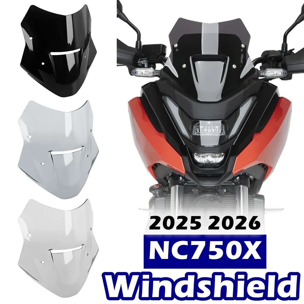 

NC750X Motorcycle Windshield Windscreen Cover For HONDA NC 750X NC750 X NC 750 X 2025 2026 Wind Shield Screen Protector