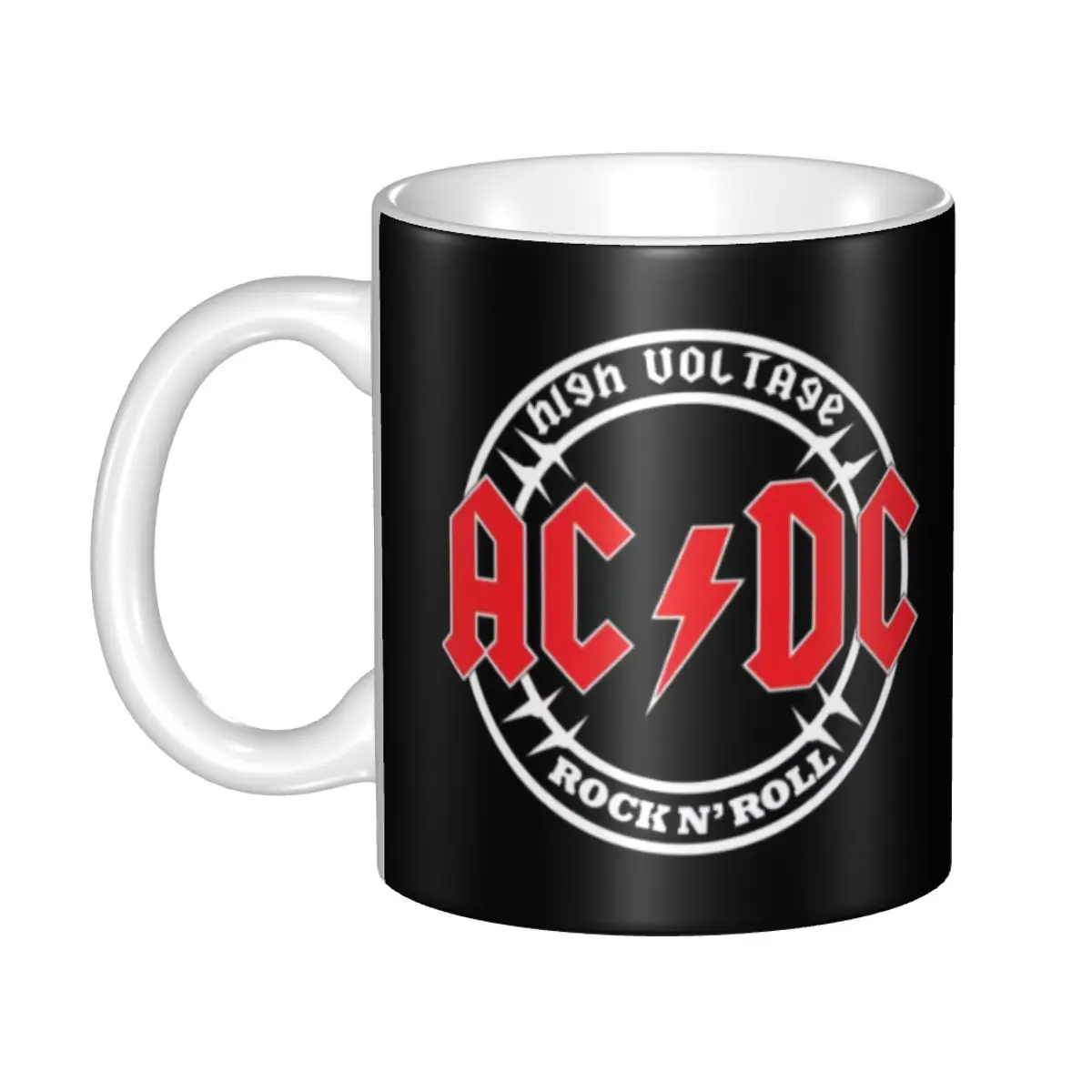 AC DC Ceramic Magic Cups 350ml Milk Tea Coffee Mugs Best Birthday Gifts for Children Friends