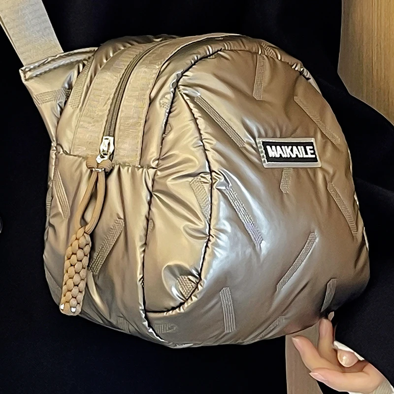 Damska kwadratowa mała torba na ramię perłowa klasa szampańska skórzane torebki torebki damskie eleganckie kobiece mini torby typu Crossbody