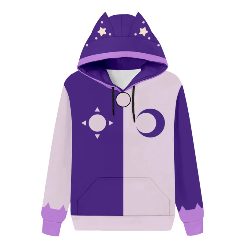 Anime Cartoon The Owl Cosplay House 3 King Cosplay Cat Ear Hoodie Women Girls Costume Roleplay Fantasia Adult Kids Halloween OI8