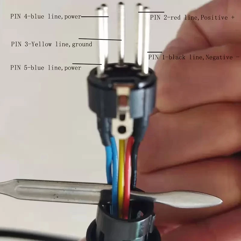 Elektryczny element grzejny, wtyk męski, kabel 5-pinowy, 220 V, 110 V, 20 mm, cewka przewodu grzejnego, narzędzie do majsterkowania