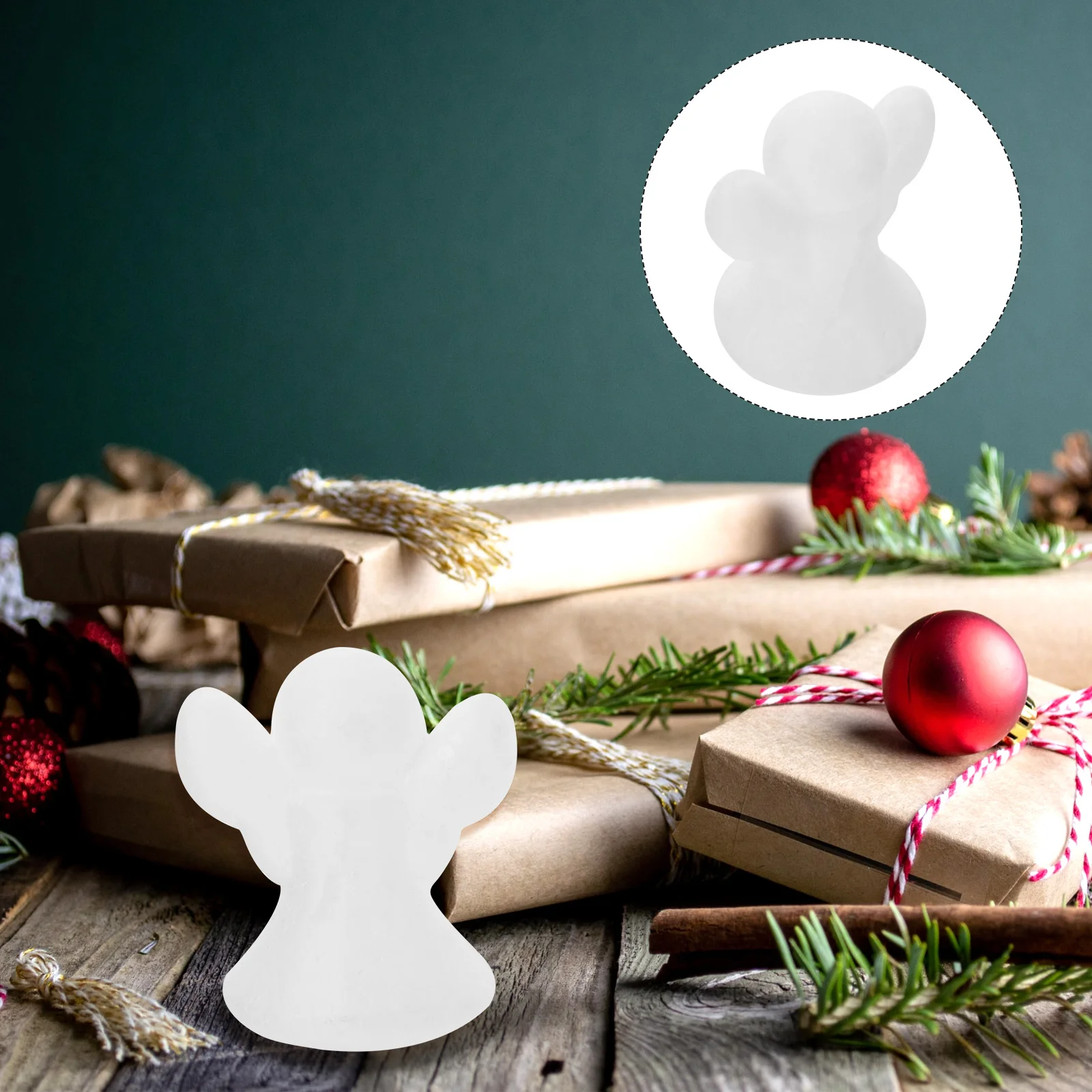 30 قطعة أشكال الملاك رغوة بيضاء دهان داي الحرف زينة الزفاف الإبداعية رغوة البوليسترين مواد ذاتية الصنع رغوة الحرفية الملاك