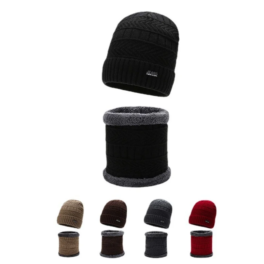 

Winter Thickened Knitted Hat For Men, Velvet Warm Neck, Integrated Hat, Thickened Woolen Hat, Windproof And Cold-Resistant Women
