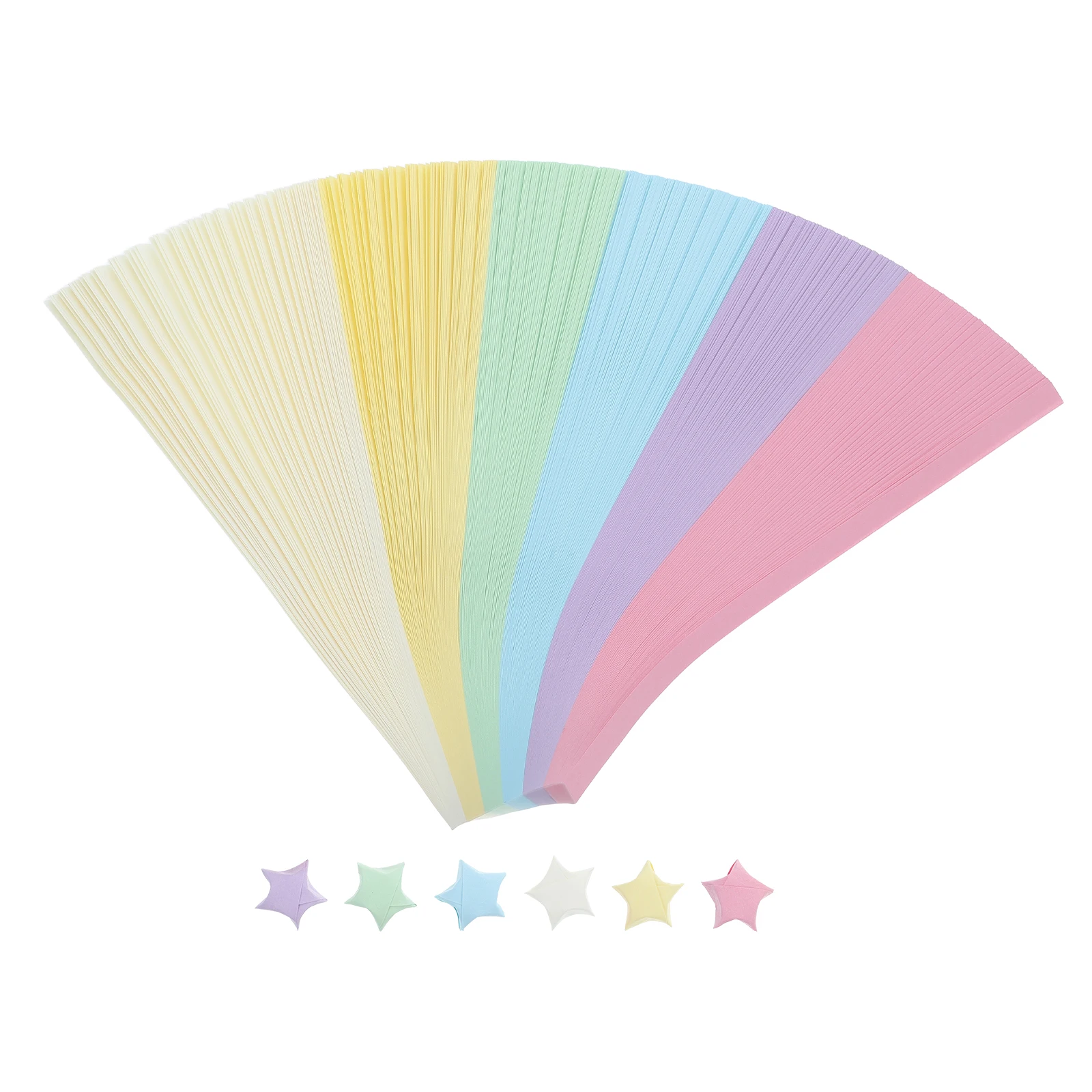 540 قطعة شرائط ورق على شكل نجمة أوريغامي باستيل ملون محكم ورق نجمة محظوظة للمنزل والمدرسة لتزيين الحرف اليدوية
