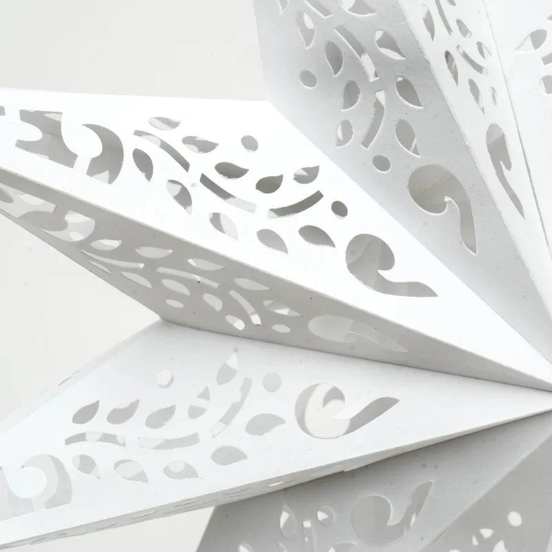 Handmade Paper Star 60 Cm (Dia)  - White-Festive Décor