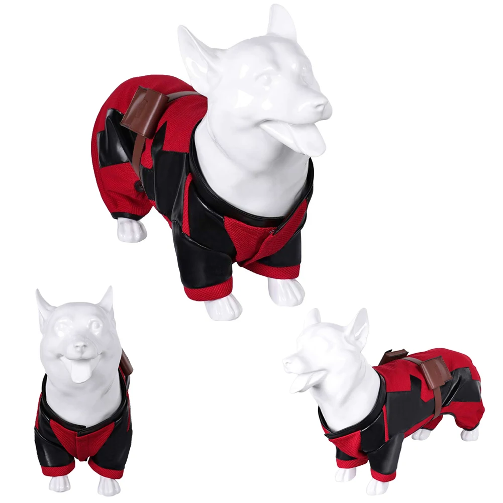 Death Cosplay piscinas ropa para perros pequeños y medianos, ropa de tela, película masculina, superhéroe, mascota, disfraz de cachorro, trajes de fantasía, trajes de Halloween, 2024