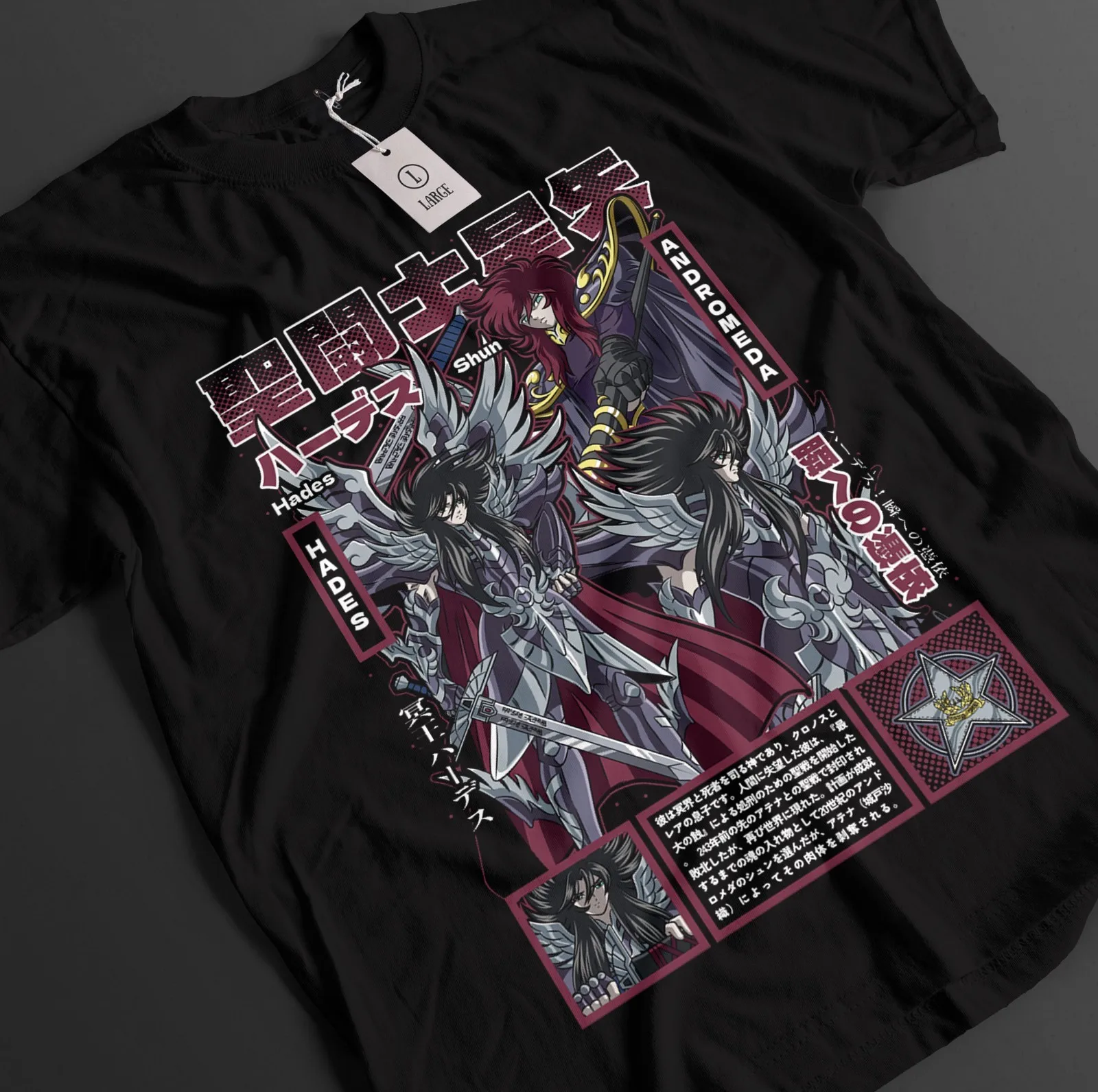 Saint Seiya Shirt Shiryu Tshirt Hyoga T-Shirt Shun Top Ikku Anime Graphic Tee