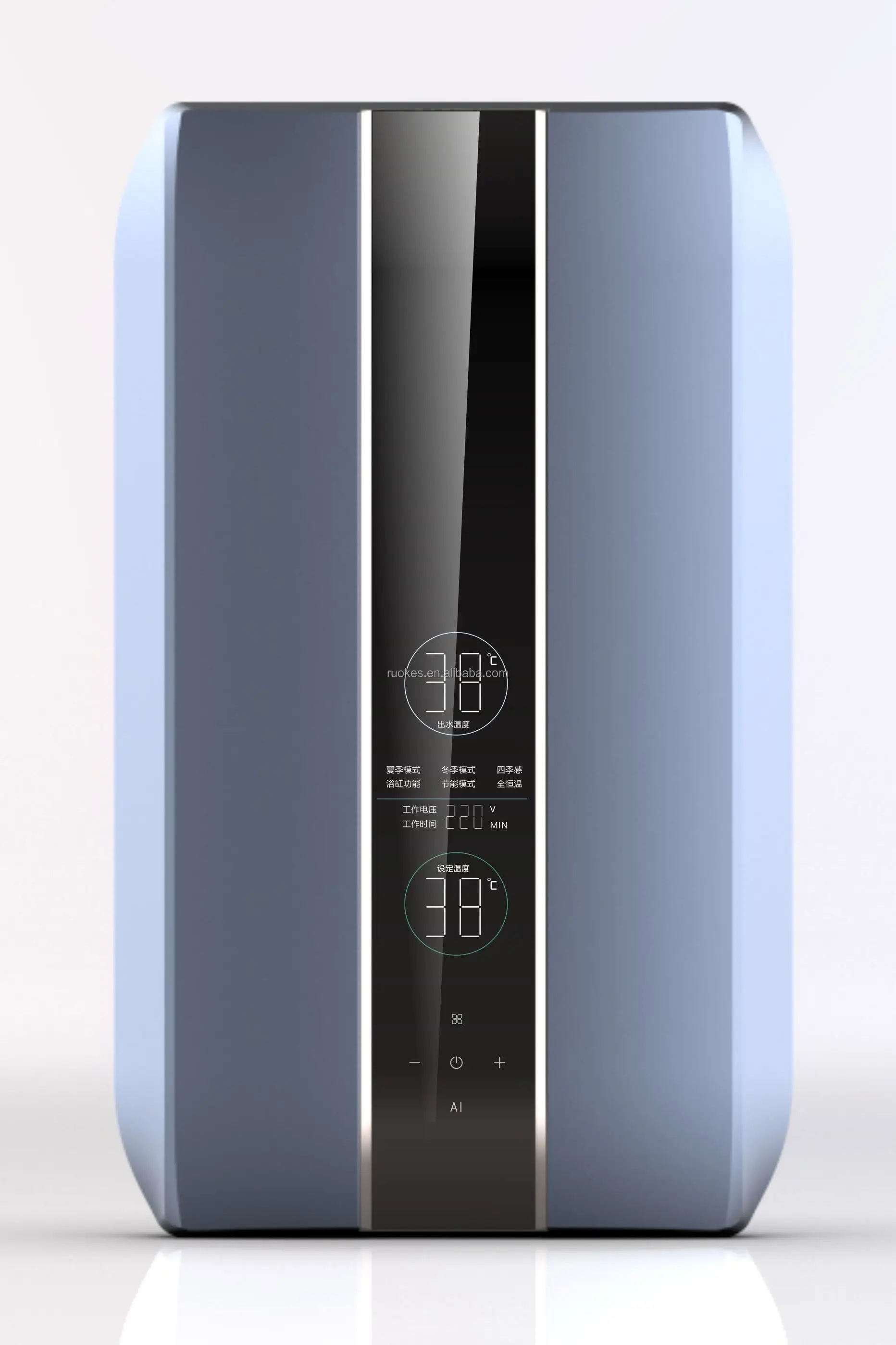 220V Electric Tankless Water Heater 8.5kW Instant Hot Water Heater with Multi-Point Supply for Household and Hotel Use