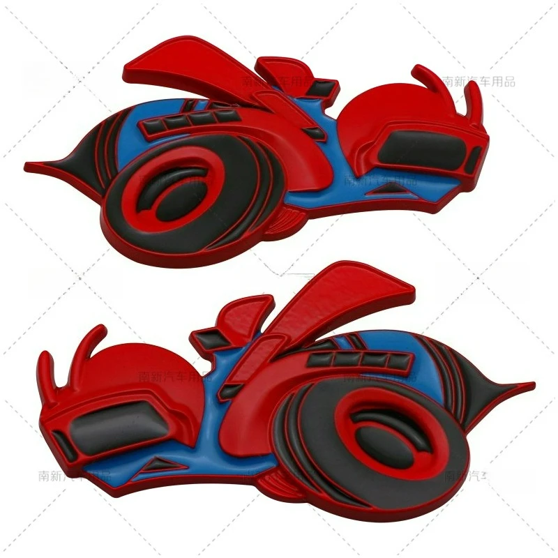 1 زوج مزدوج الحجم عالية الجودة تعديل ثلاثية الأبعاد ملصقات السيارات المعدنية تشغيل النحل غطاء الخدش DIY بها بنفسك الديكور اكسسوارات السيارات