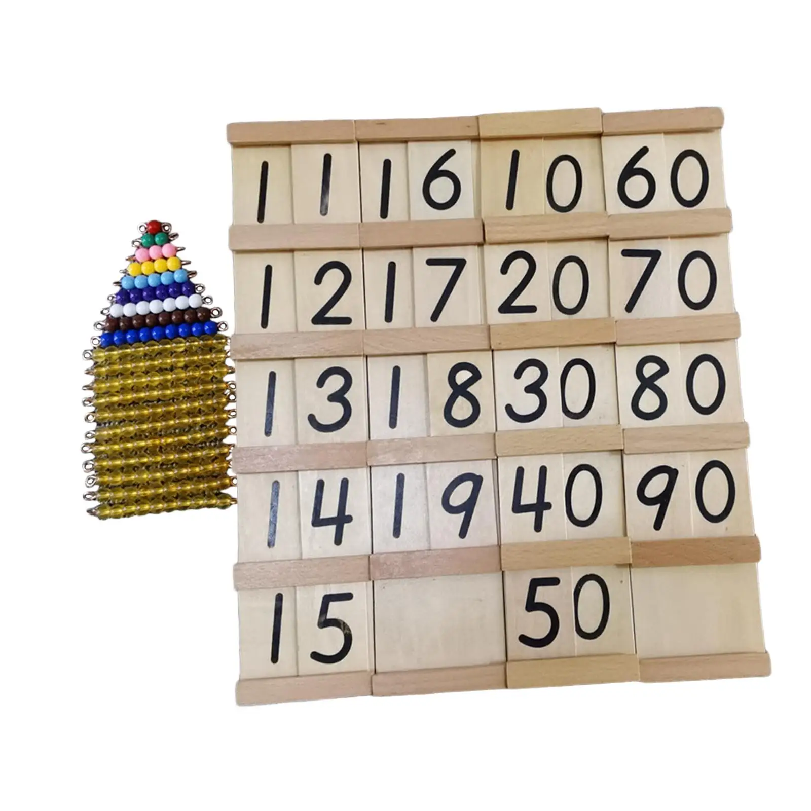 

Montessori Math Toy, Teaching Aids, Kindergarten, Numbers Learning Math Counting Toy for Age 4 5 6 7 8 Boys Girls Gift