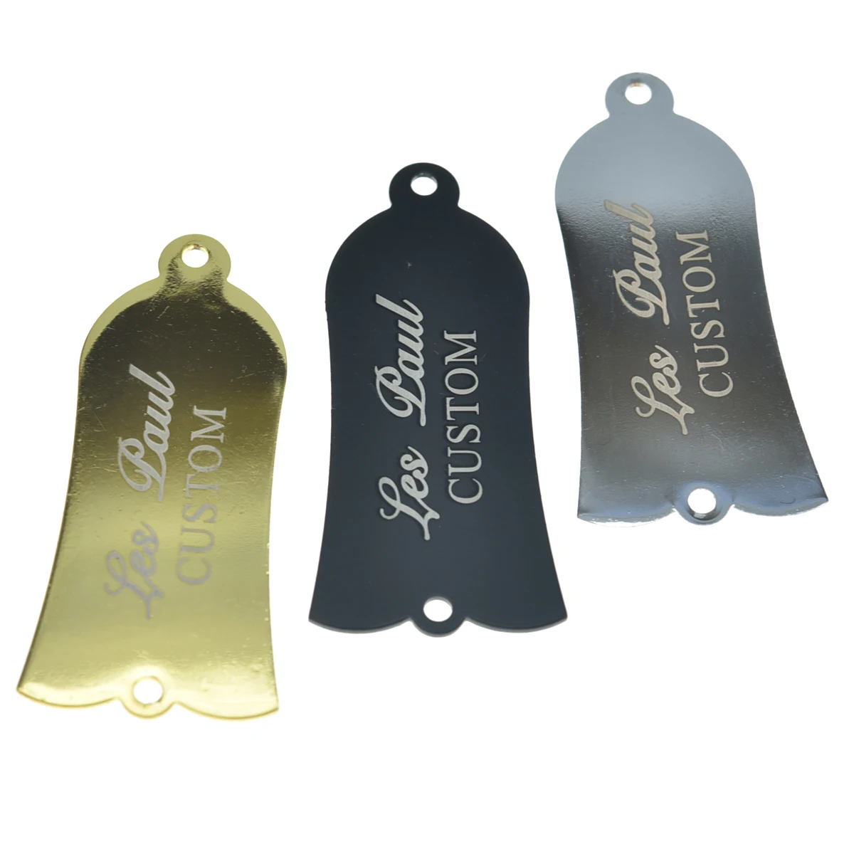 KAISH Metal Iron Truss Rod Cover CUSTOM/STANDARD Printed Truss Rod Cover with White Letters for USA Gibson LP/SG