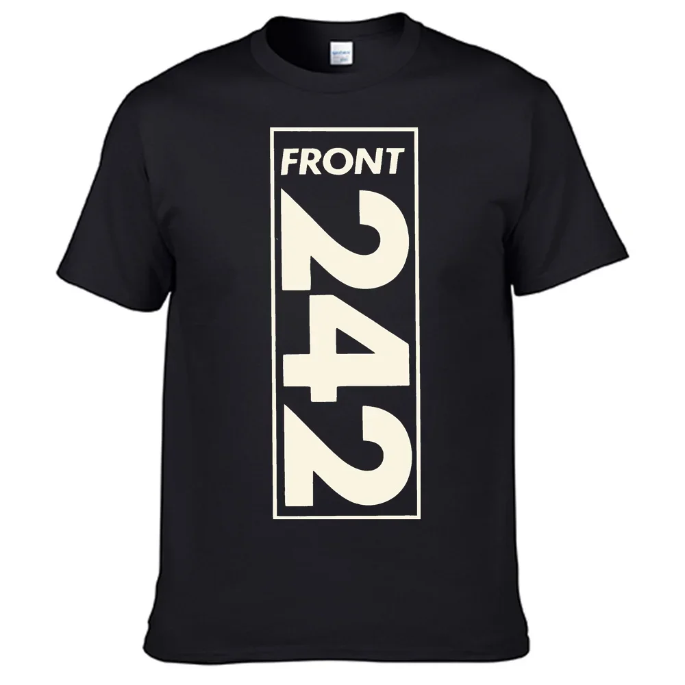 Front 242 T Shirt 100% Cotton Men Shirt Top Sales