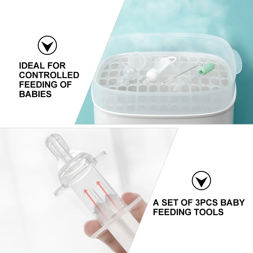 1Set Baby Feeding Tool Set Feeder Dropper Cleaning Brush Infant Feeder Kit for Formula Water Kit