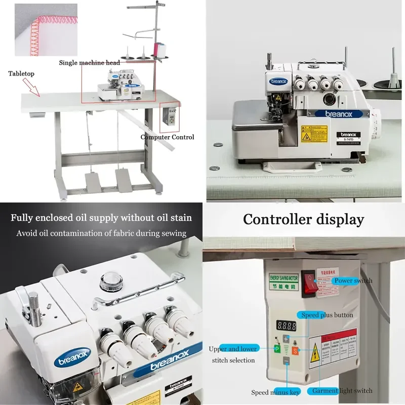 Super High Speed Overlock Sewing Machine,direct Drive Sewing Machine 3/4/5line Overedge Sewing Machine